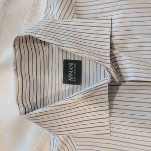 Armani striped button up